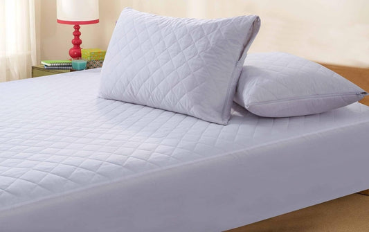 Comfort living Zipped Quilted Pillow Protector anti Allergy - Pair